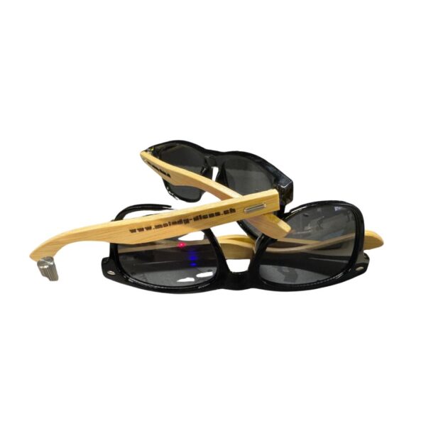 Holz-Sonnenbrille mit Lasergravur für Mitglieder